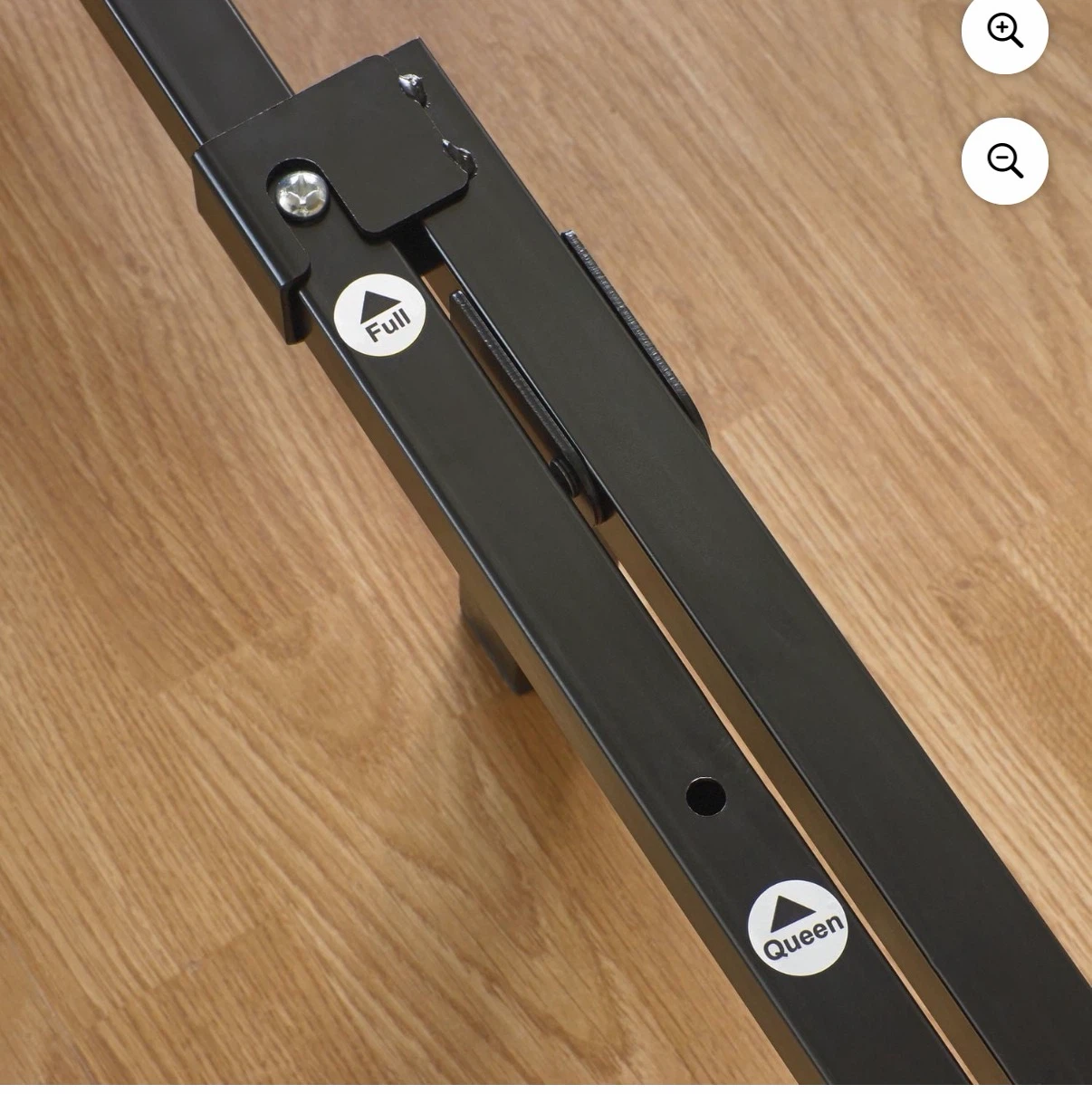 Adjustable Metal Bed Frame with Boxspring Foundation - photo 2