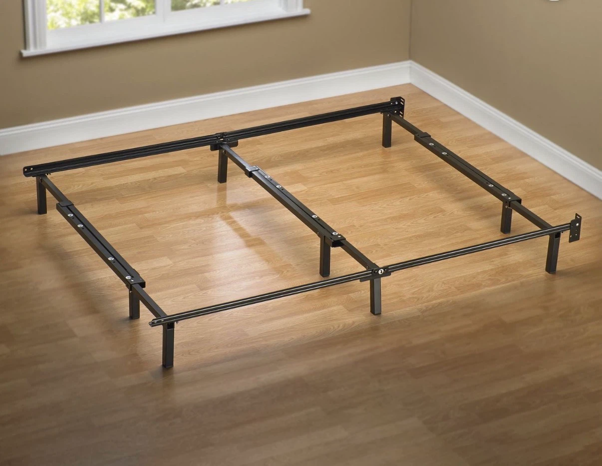Adjustable Metal Bed Frame with Boxspring Foundation - photo 3