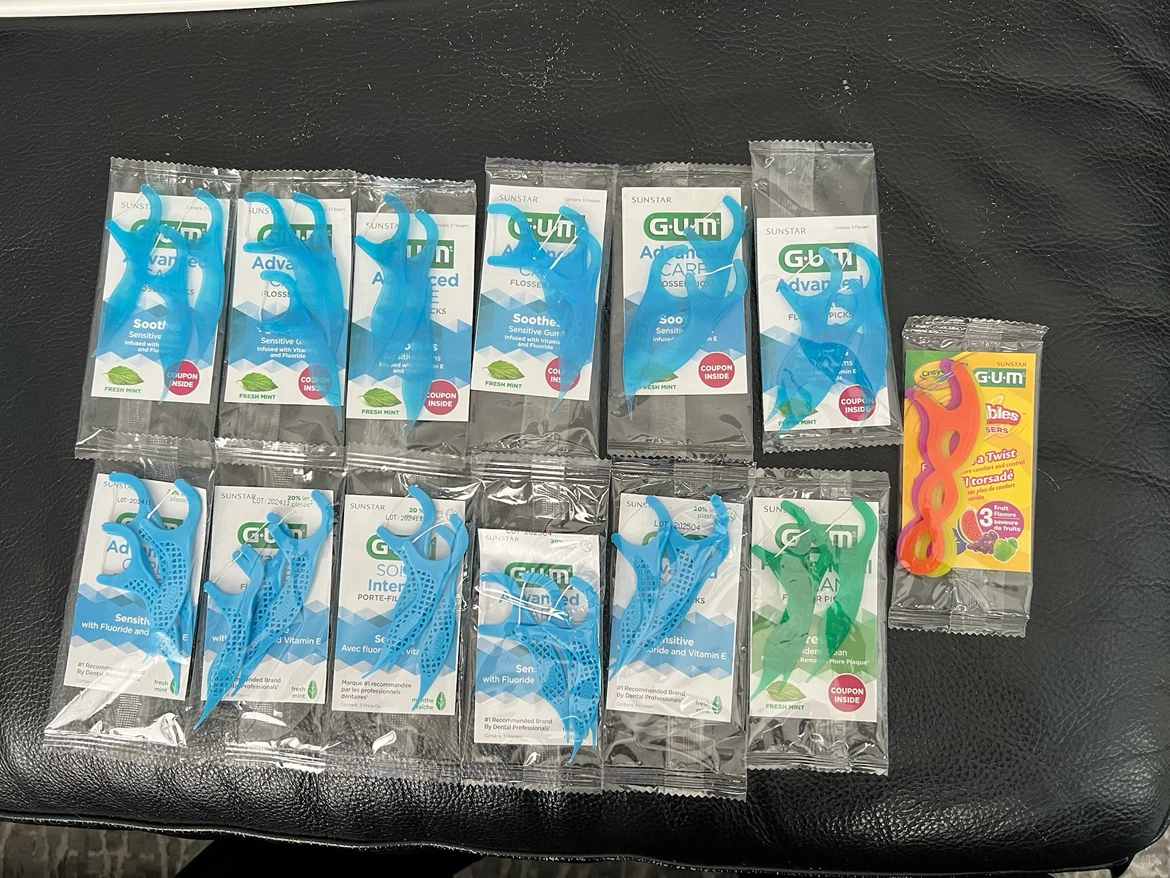 NEW GUM Flossers and Picks - Lot of 13