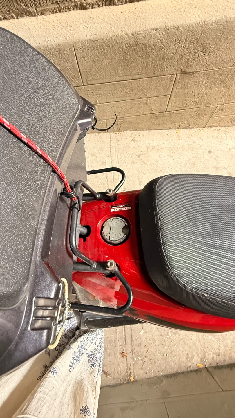 Red and Black Scooter with Storage Trunk - photo 5