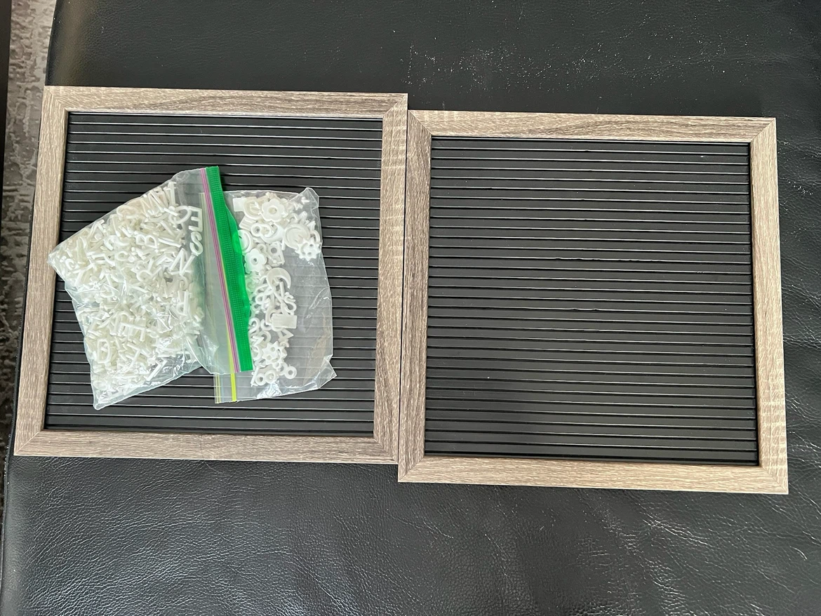 Letter Board Set with White Letters