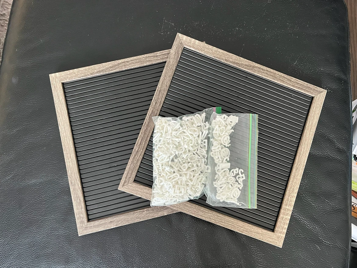 Letter Board Set with White Letters - photo 4