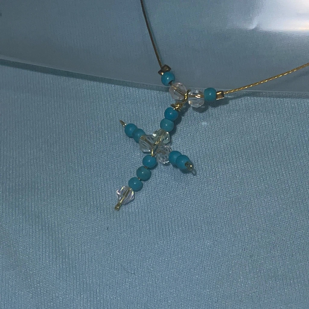 Beaded Cross Necklace