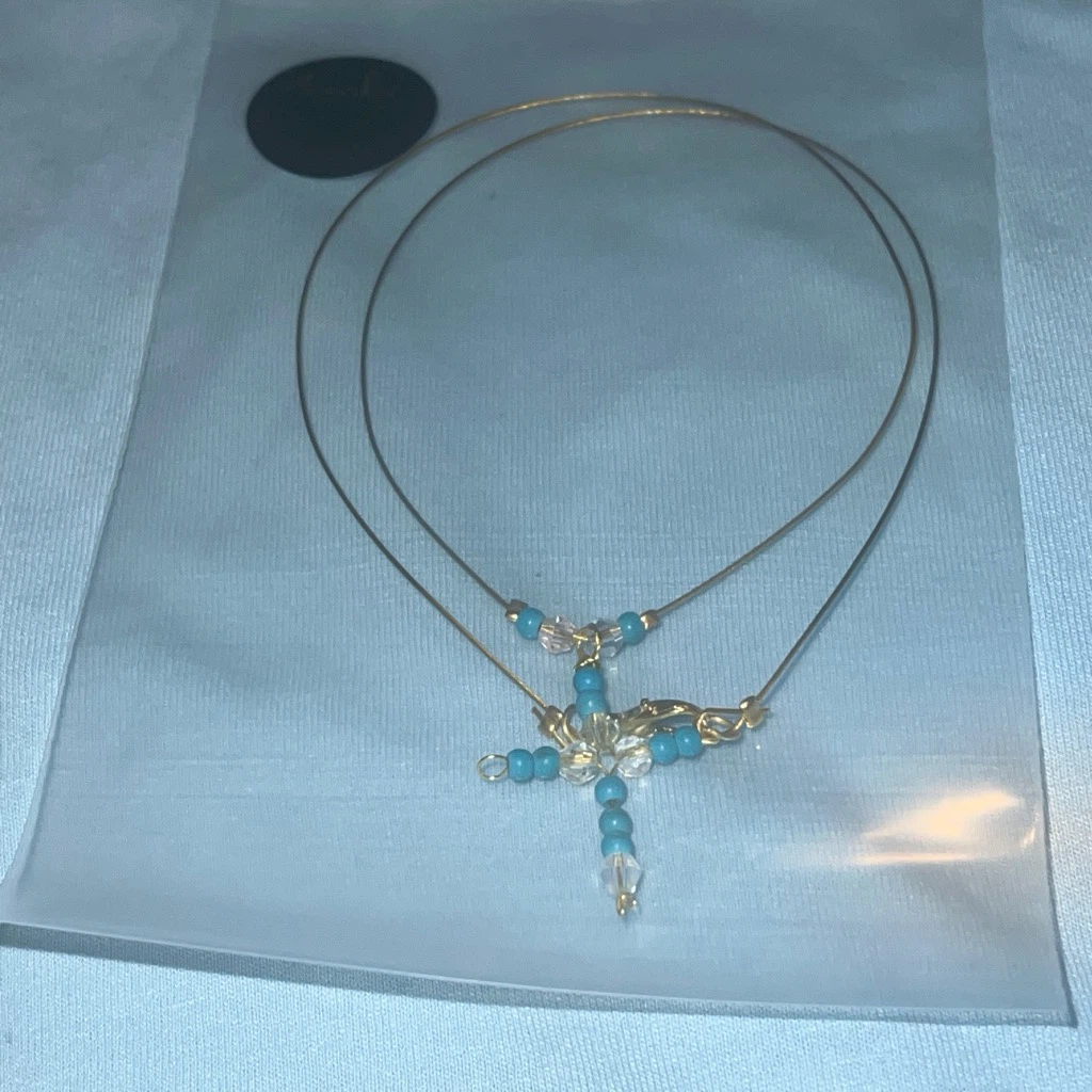 Beaded Cross Necklace - photo 2