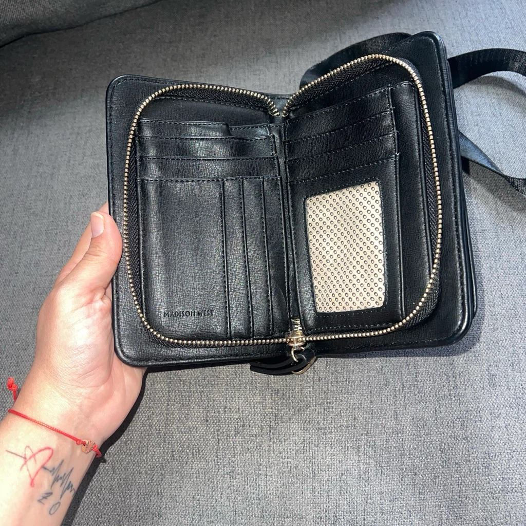 Madison West Black Crossbody Wallet Bag - photo 3