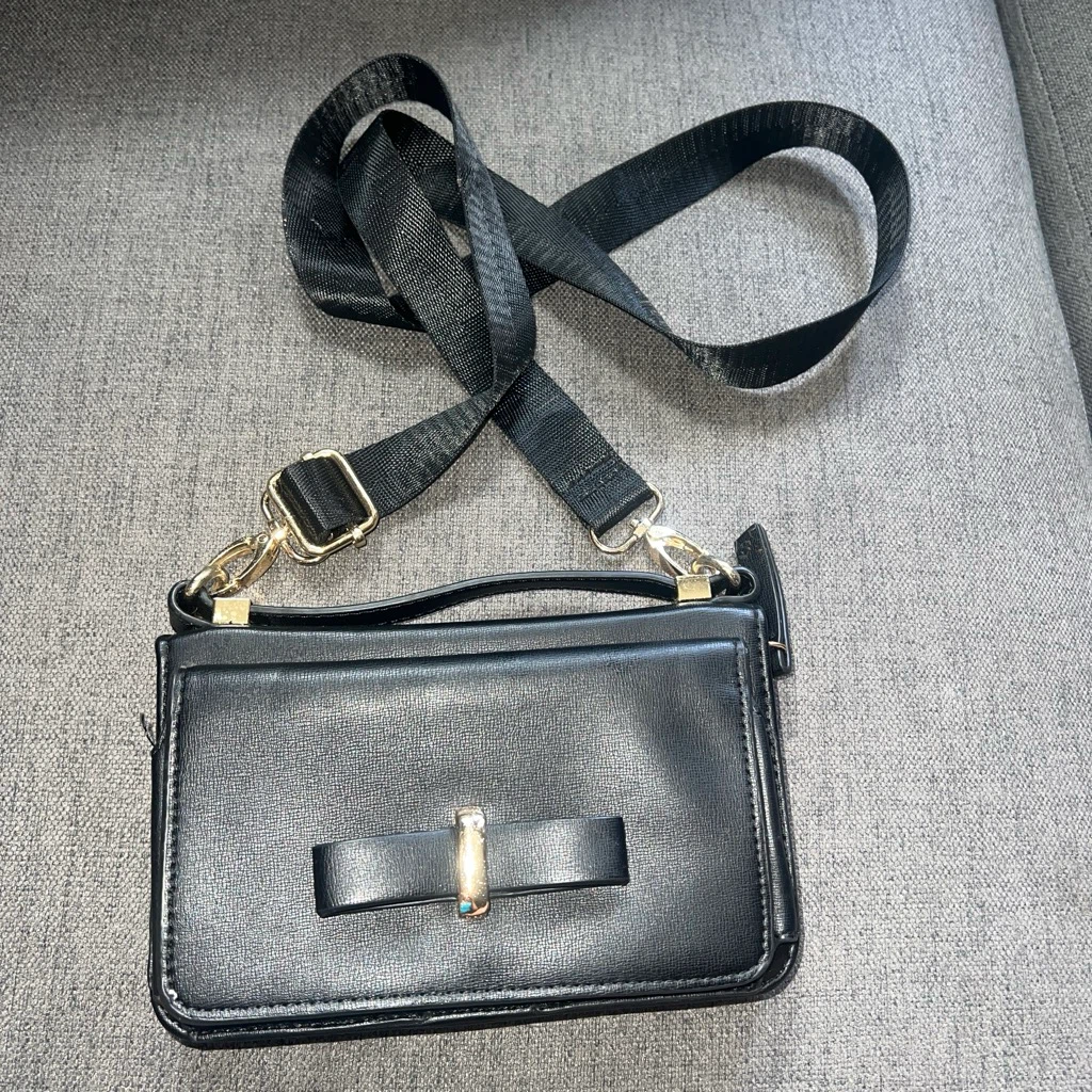 Madison West Black Crossbody Wallet Bag - photo 5