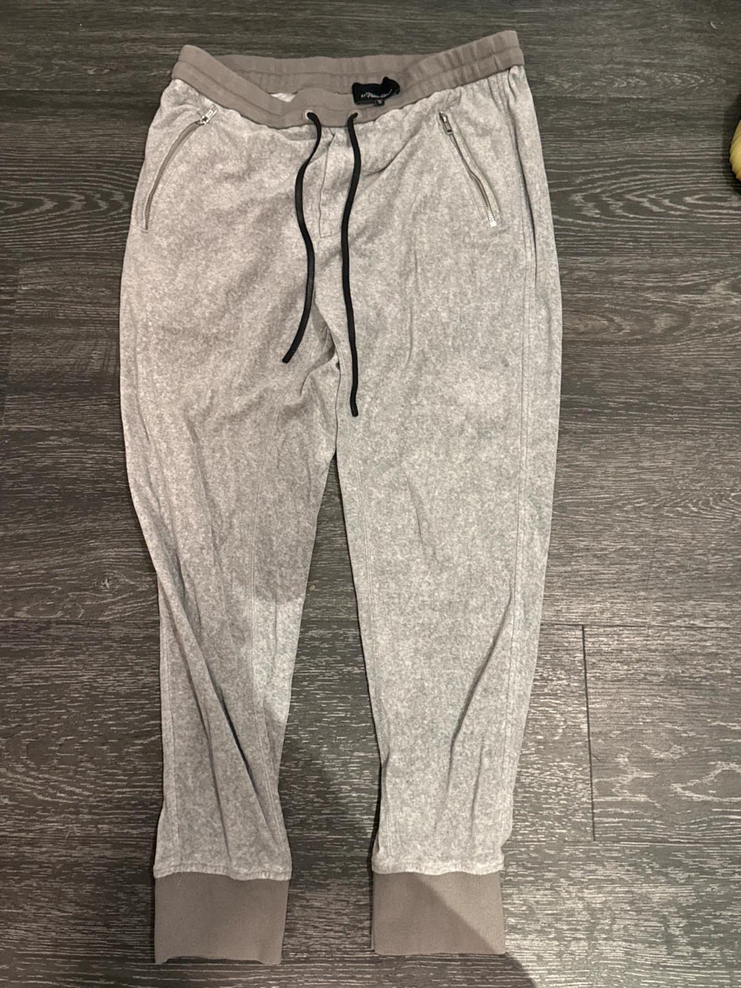 3.1 Phillip Lim Grey Velour Jogger Pants - Size M