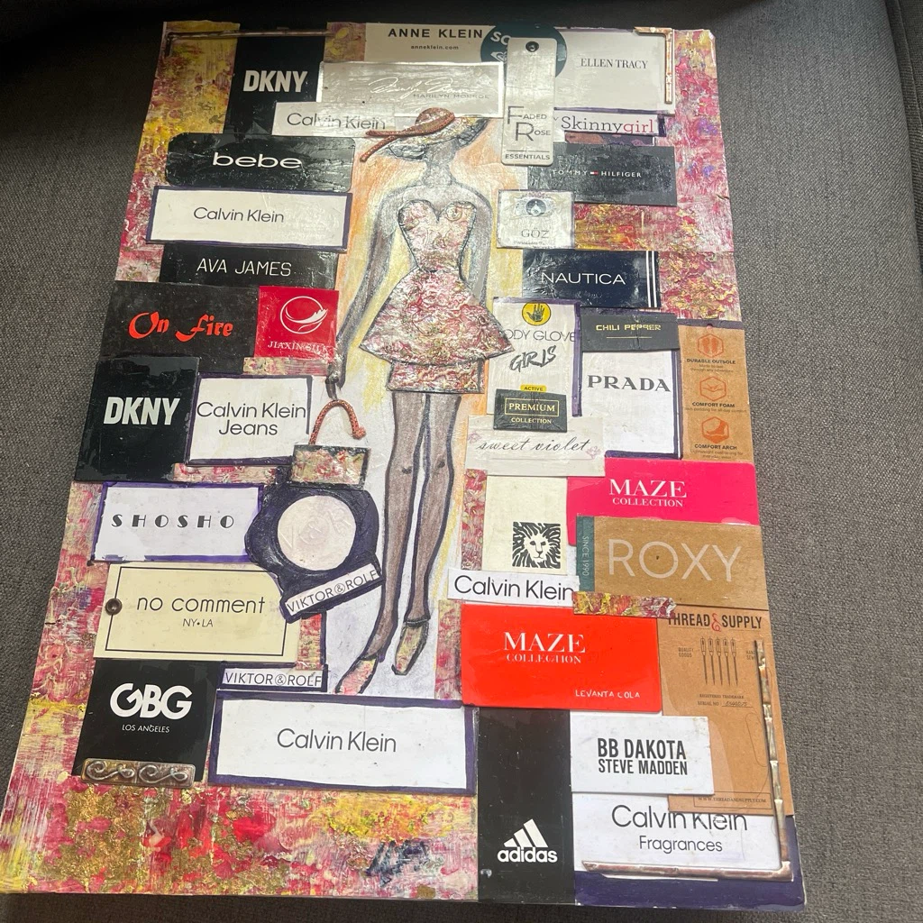 Mixed Brand Fashion Collage Artwork - photo 2