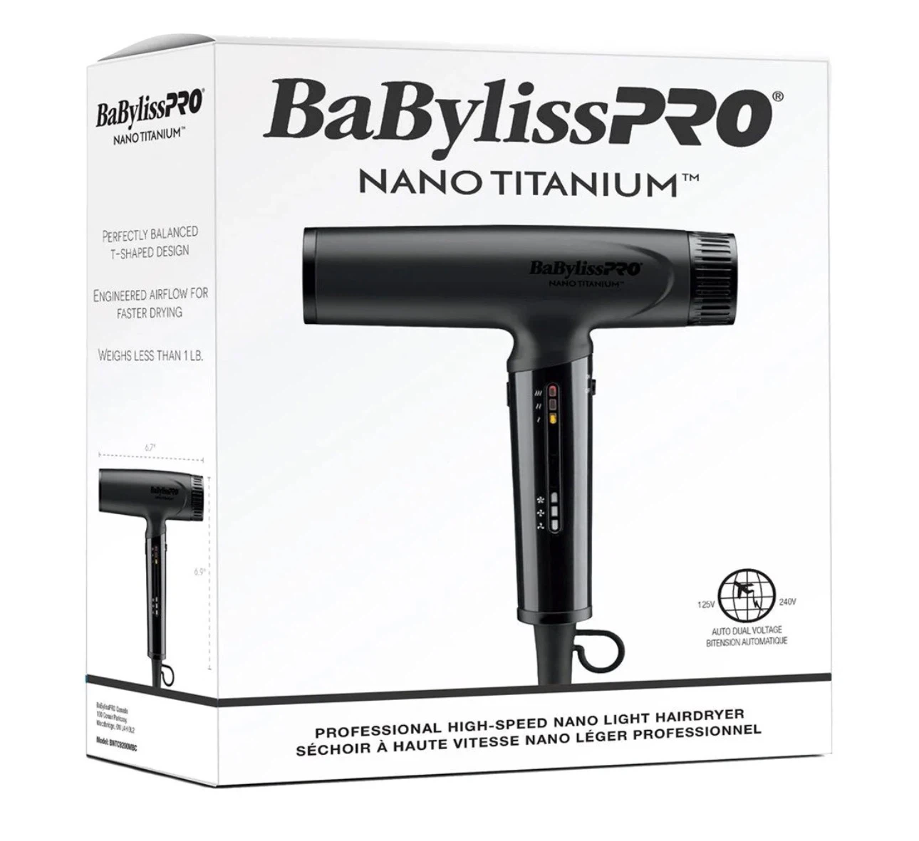 BaBylissPRO Nano Titanium Hair Dryer