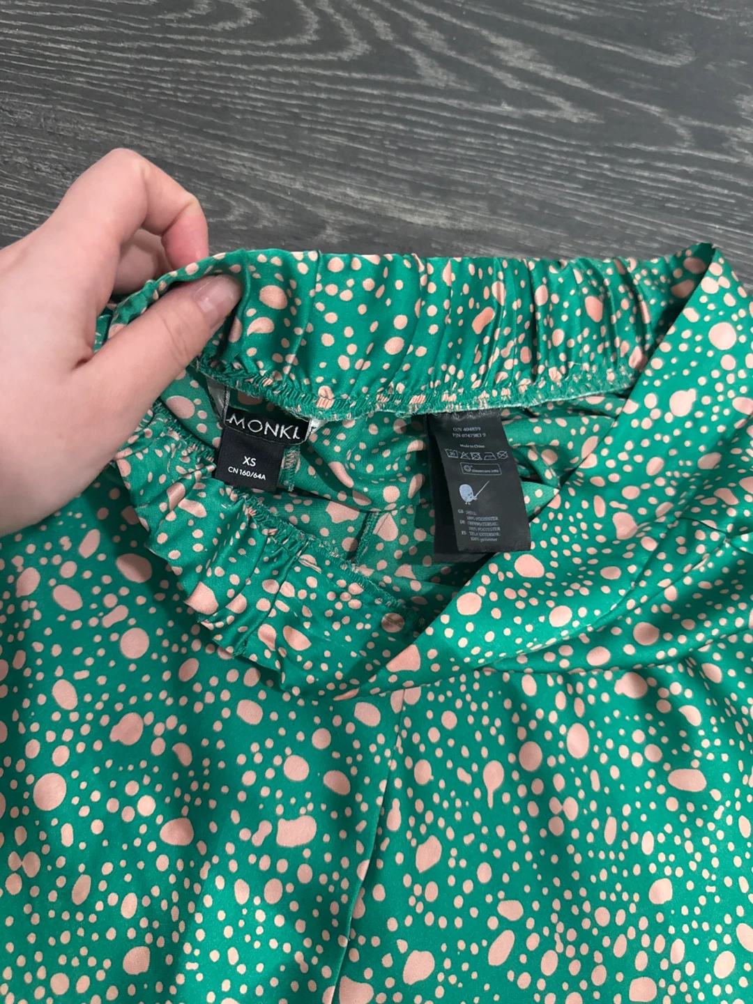 Monki Green Spot Print Midi Skirt - photo 2