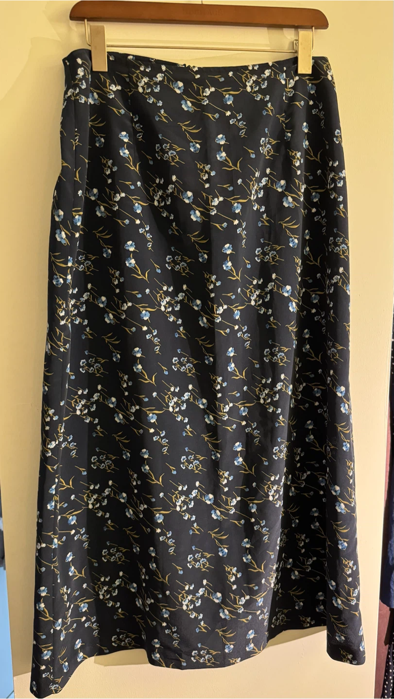 vintage floral maxi skirt - photo 2