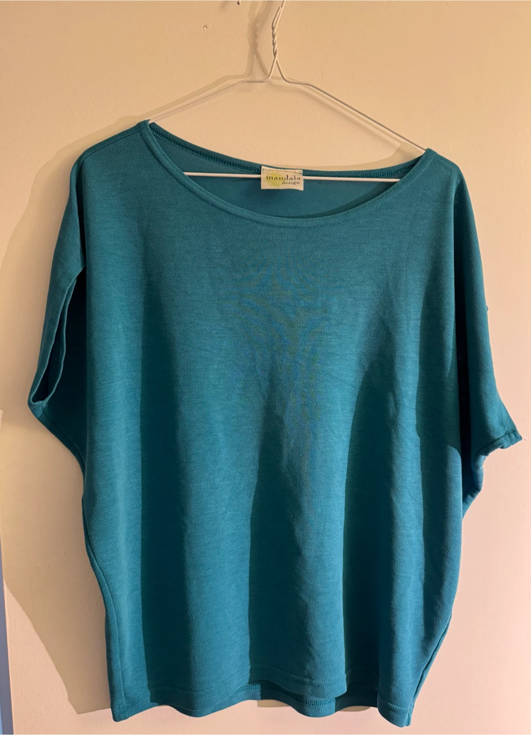 teal bat wing top - photo 2