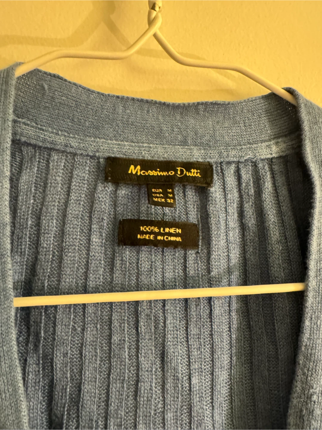 Massimo Dutti Blue 100% Linen Cardigan - photo 2