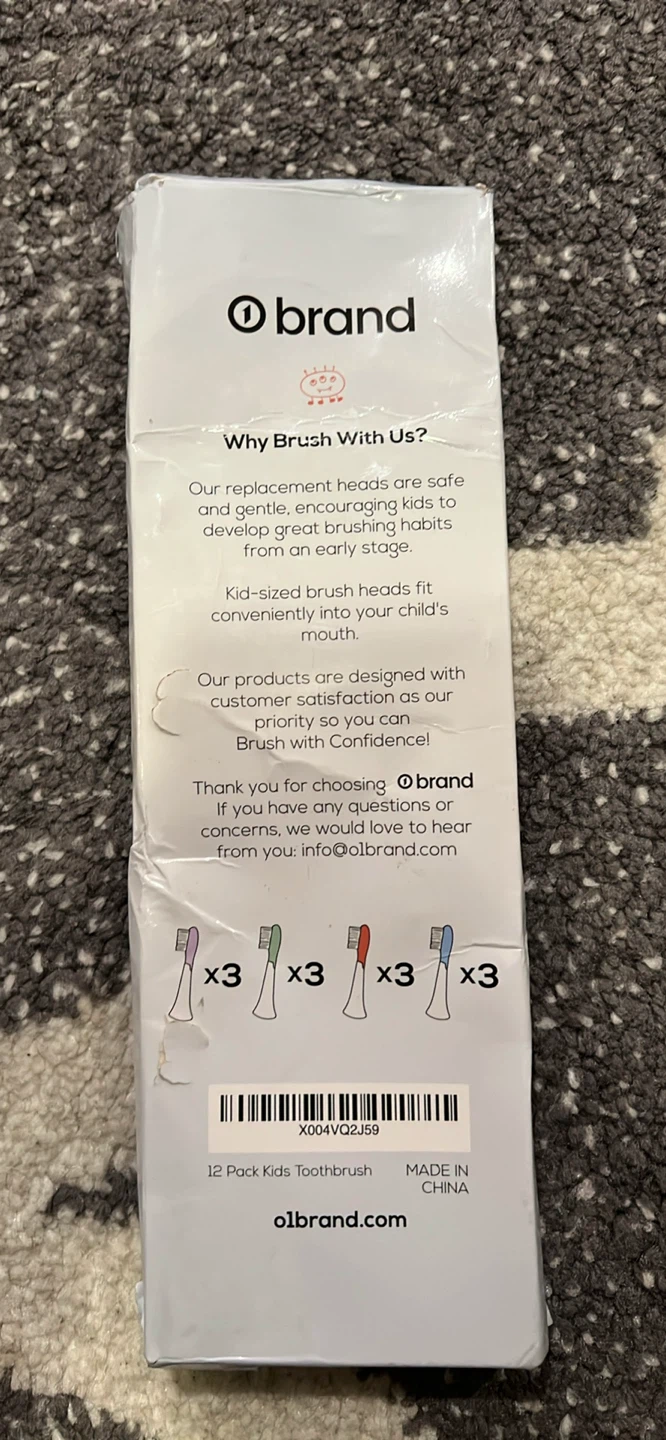 O-Brand 12 Pack Kids Sonic Toothbrush Replacement Heads - photo 2