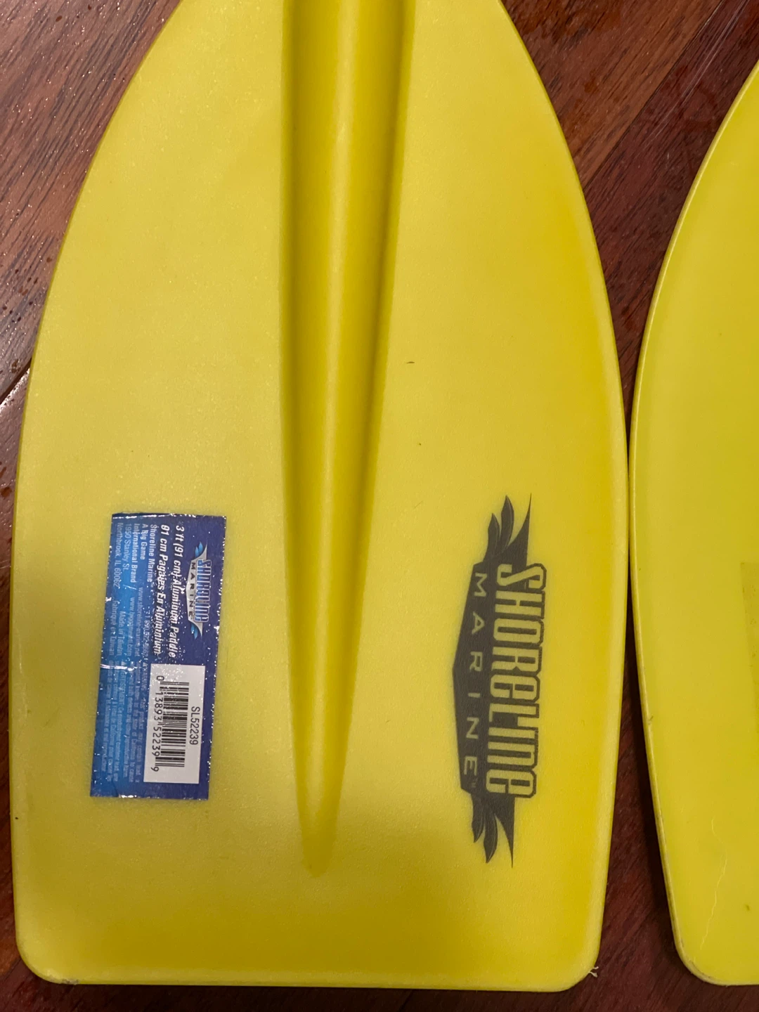 2 Yellow Shoreline Marine Paddles