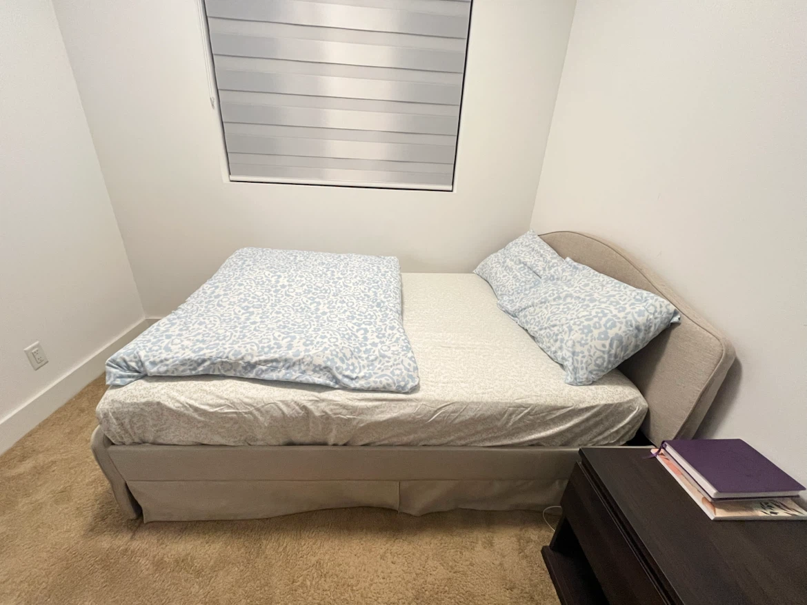 Full Upholstered Bed Frame with Headboard