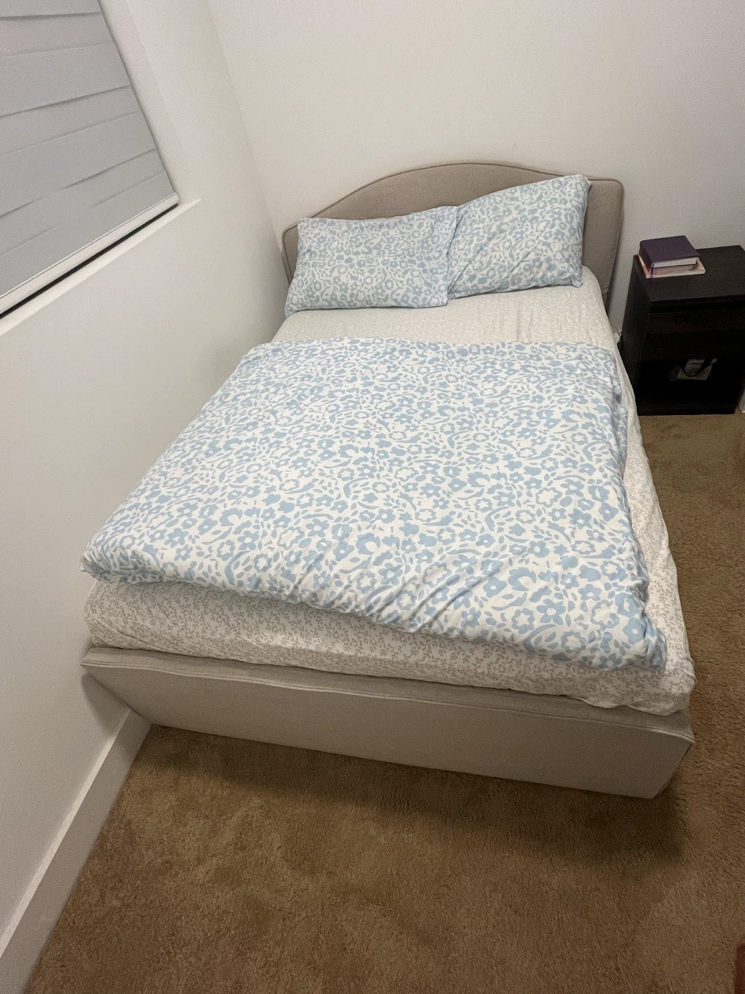 Full Upholstered Bed Frame with Headboard - photo 2
