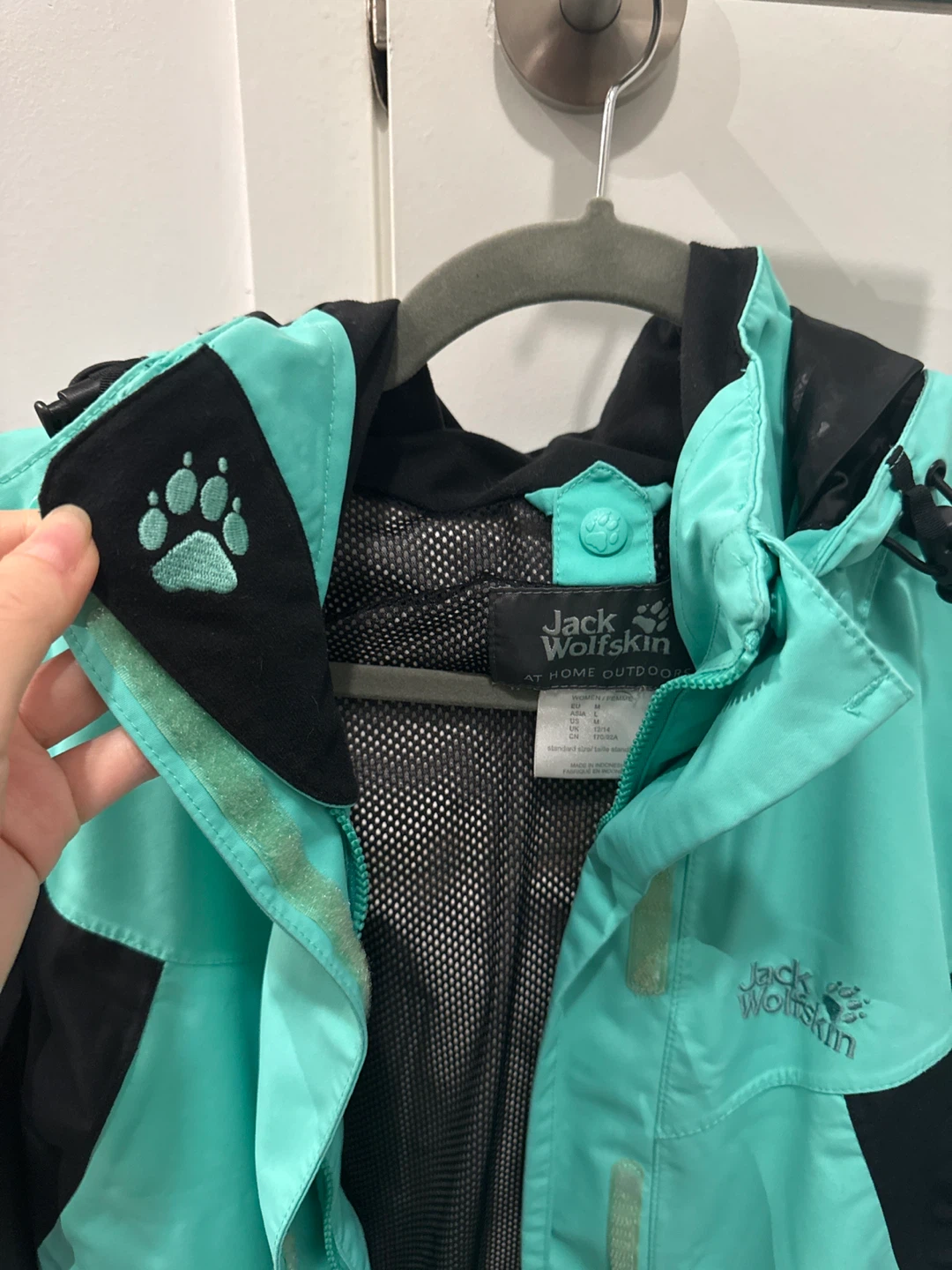 Jack Wolfskin Teal & Black Hooded Jacket - Women's M - photo 2