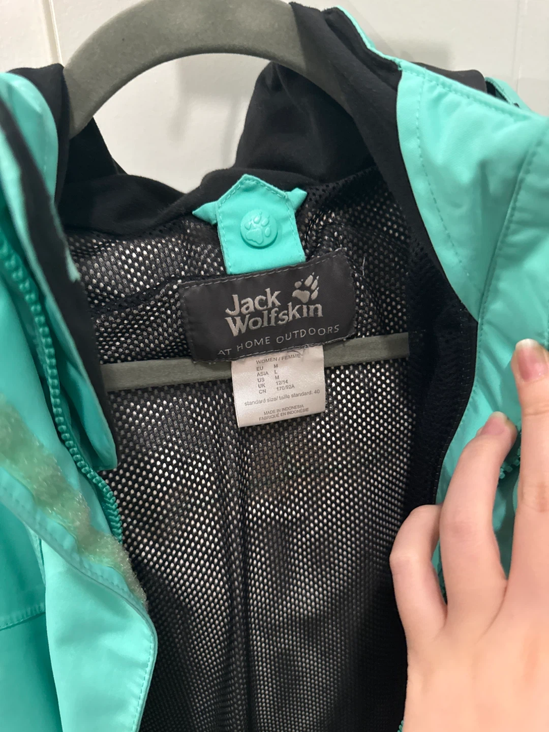 Jack Wolfskin Teal & Black Hooded Jacket - Women's M - photo 3