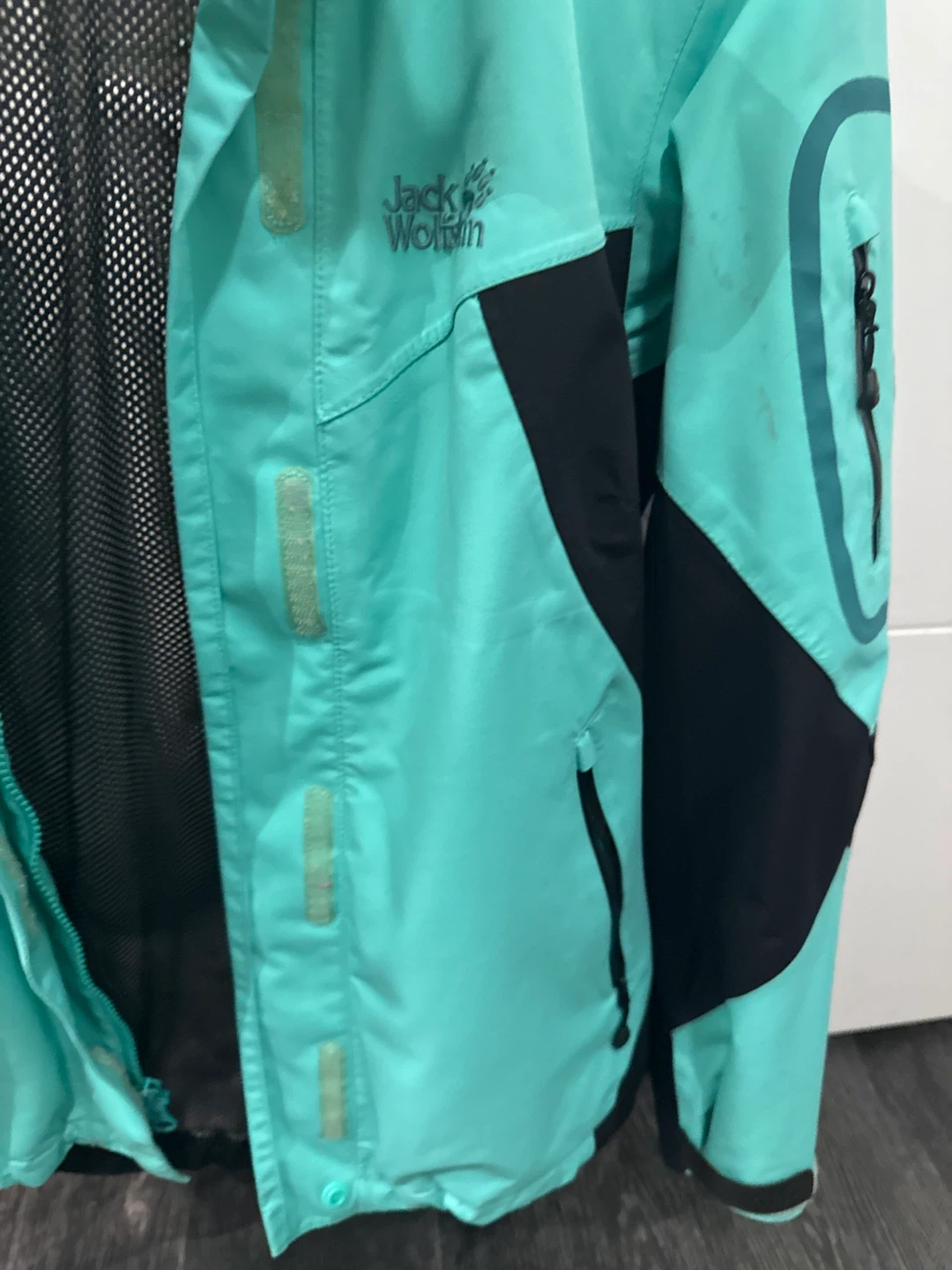 Jack Wolfskin Teal & Black Hooded Jacket - Women's M - photo 4