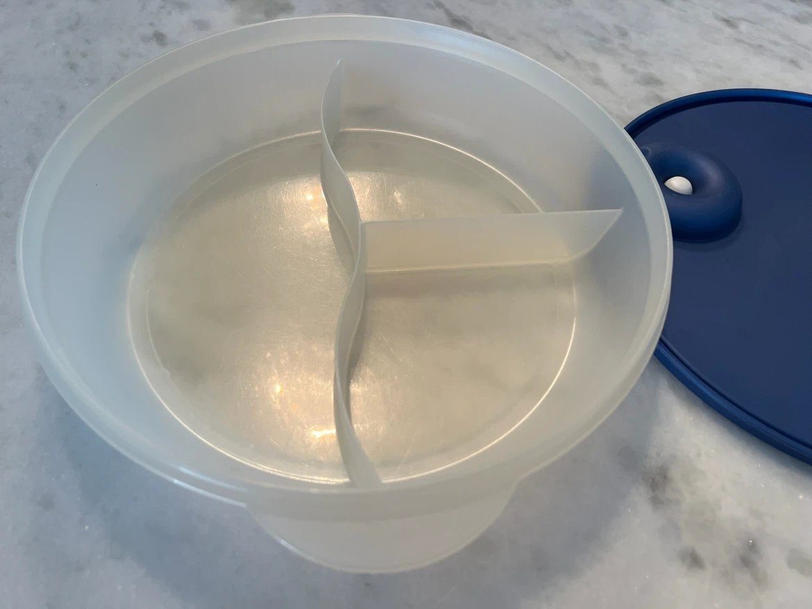 Tupperware divided food container