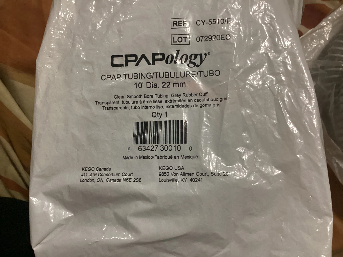 CPAPology CPAP Tubing - 10' Dia. 22 mm never used before! - photo 2