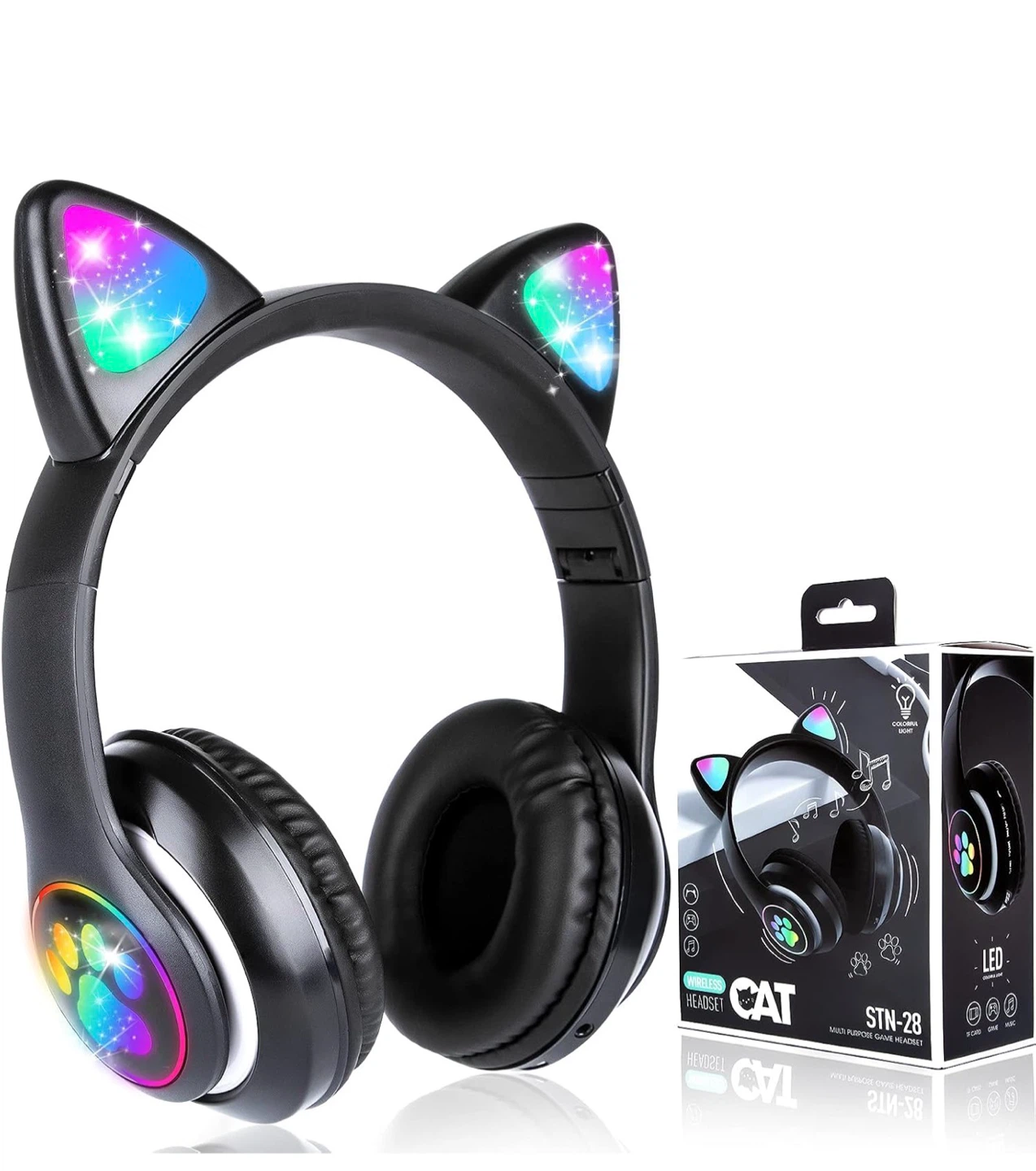 Cat Ear Headphones with Bluetooth 5.0