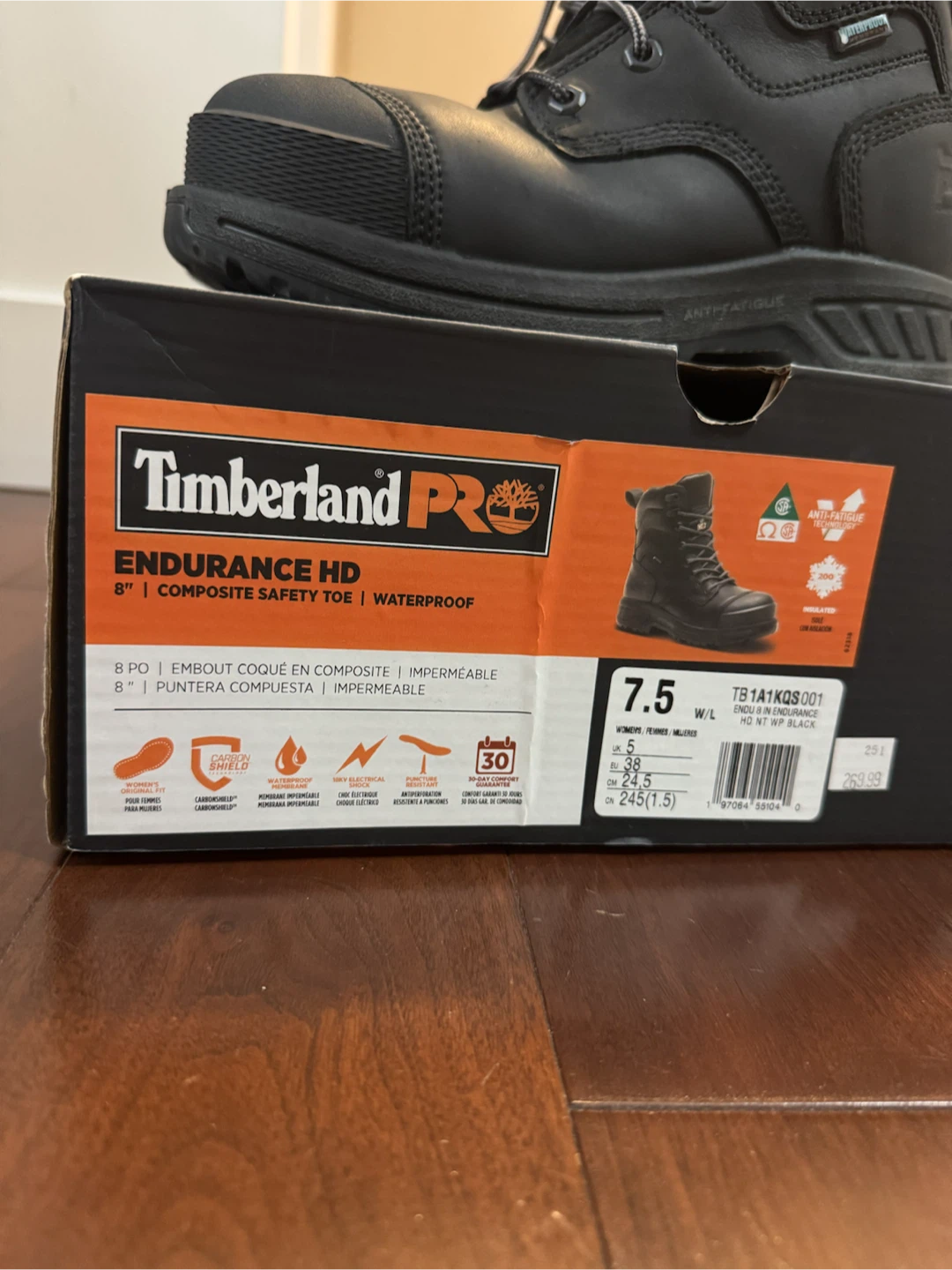 Timberland PRO Women’s 8” Waterproof Work Boots – Size 7.5 - photo 3