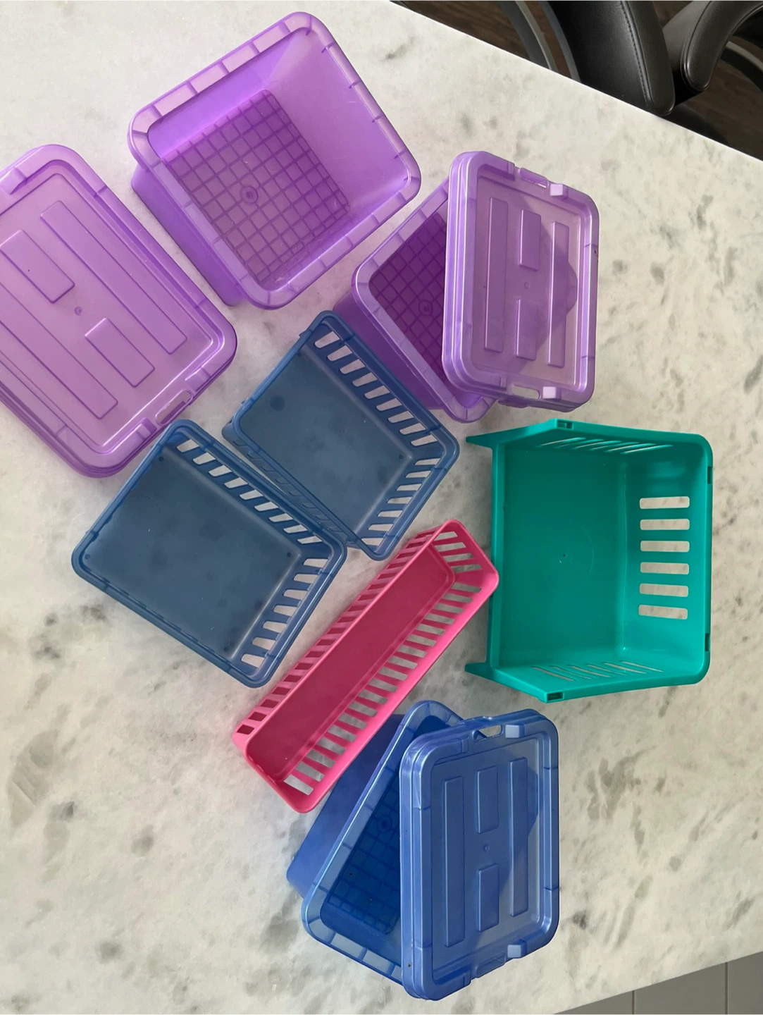 Assorted Plastic Storage Bins and Trays - photo 3
