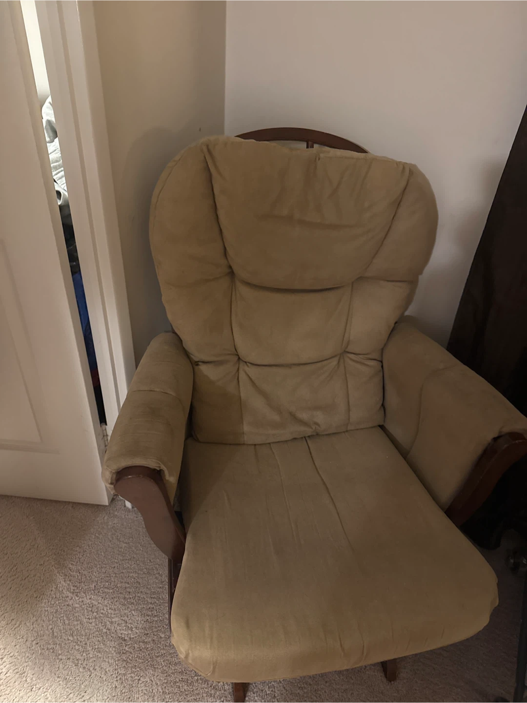 Tan Padded Armchair