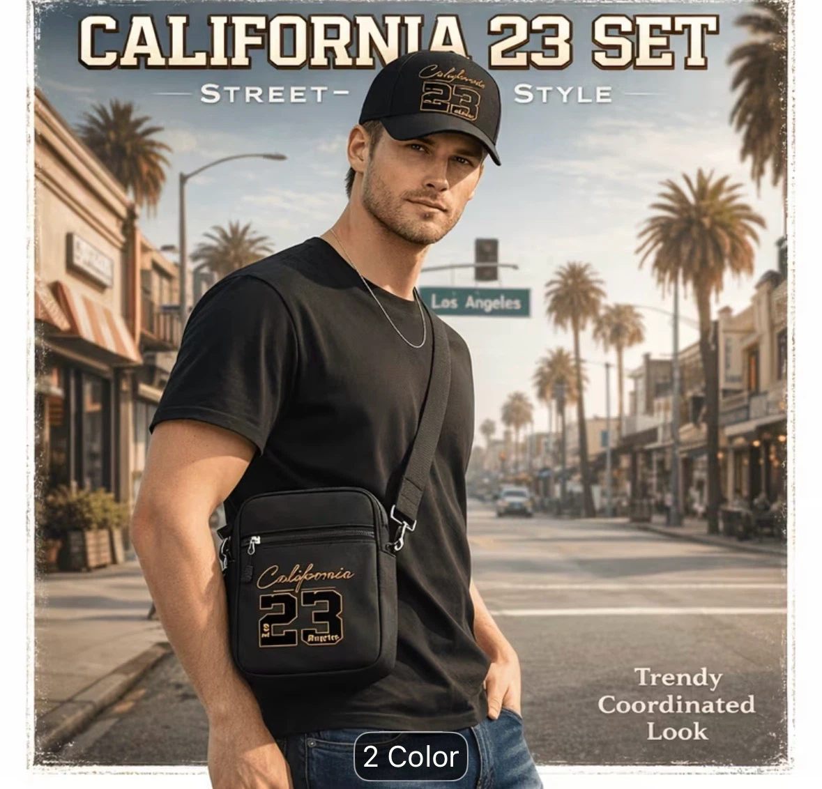 California 23 Set - Crossbody Bag & Baseball Cap - photo 3