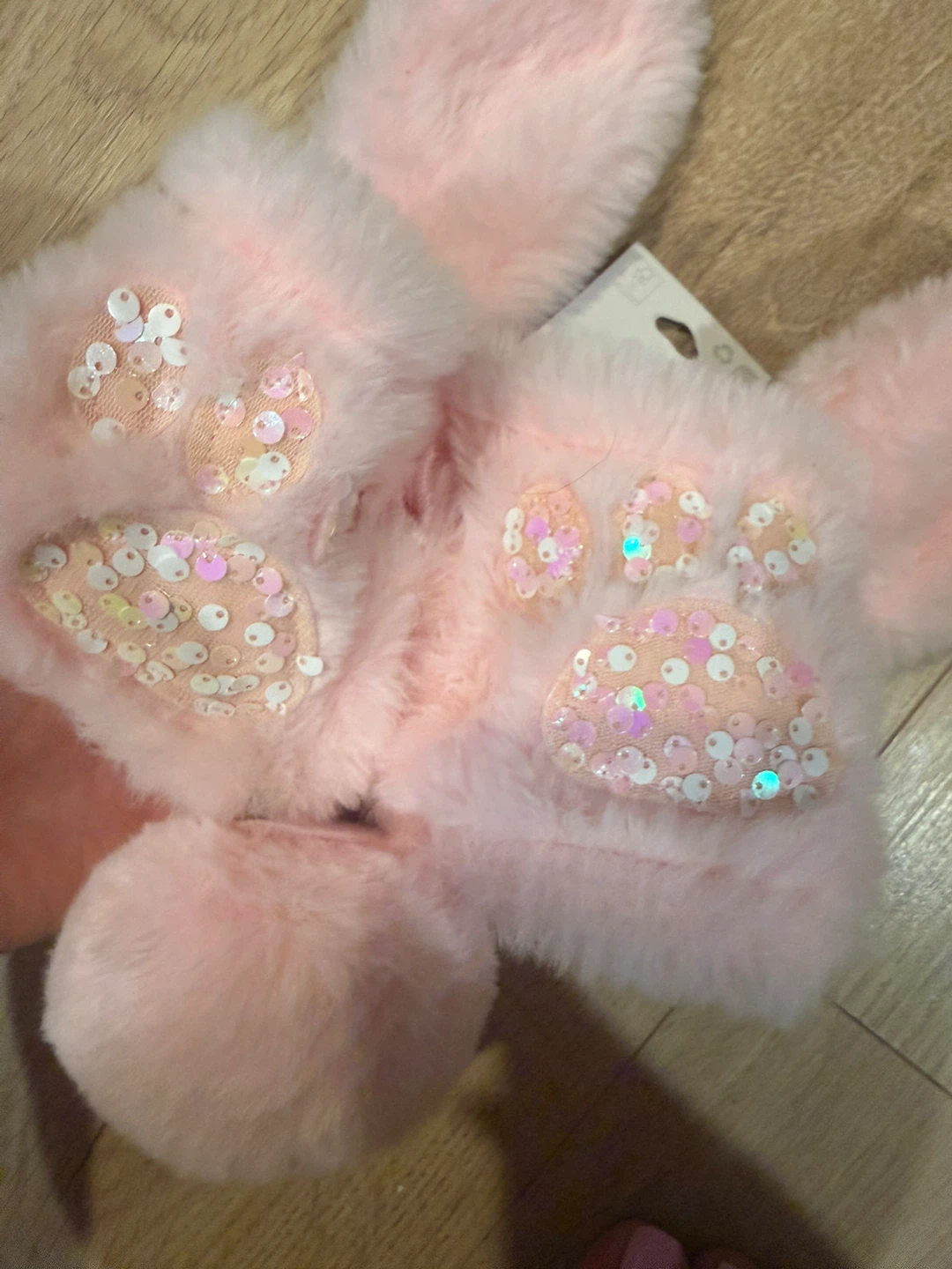 Claire's Pink Bunny Sequin Headband - photo 3