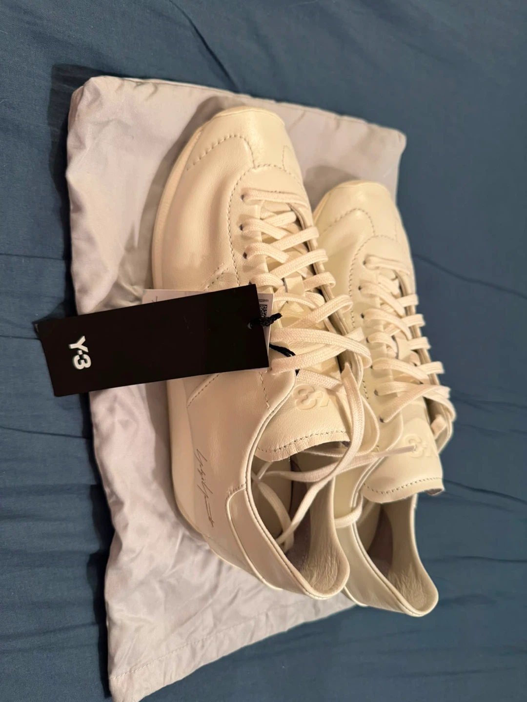Y-3 White Leather Sneakers - photo 2