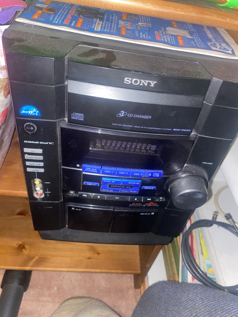 Sony 3 CD Changer Mini Hi-Fi Component System MHC-RG20 - photo 2