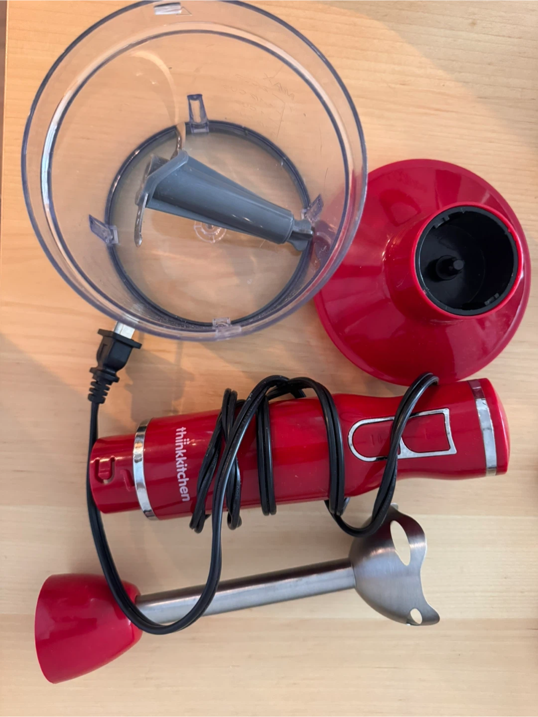 Thinkkitchen Red Immersion Blender