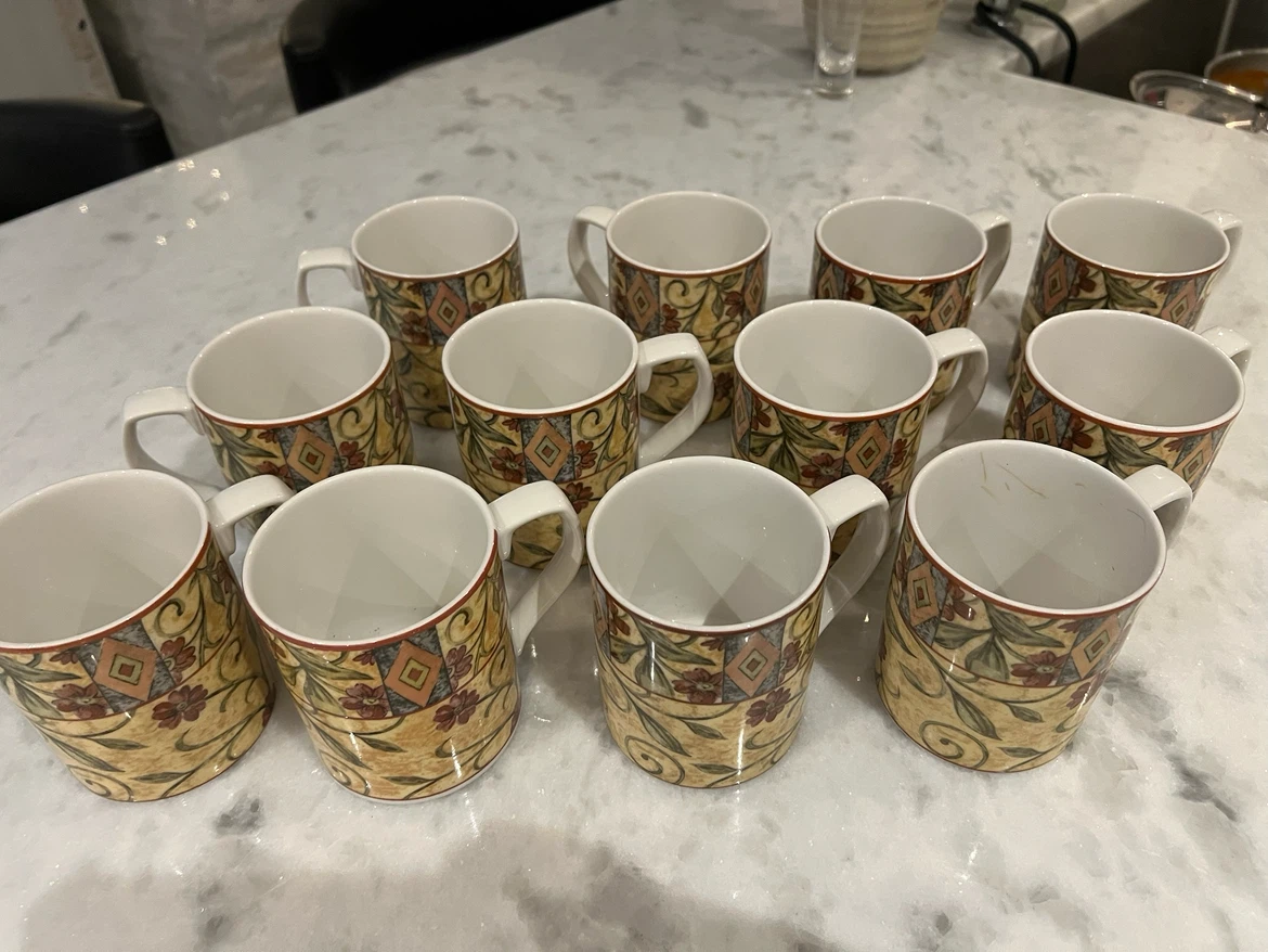 12 Royal Doulton Everyday FINE CHINA Mugs (Set of 10)