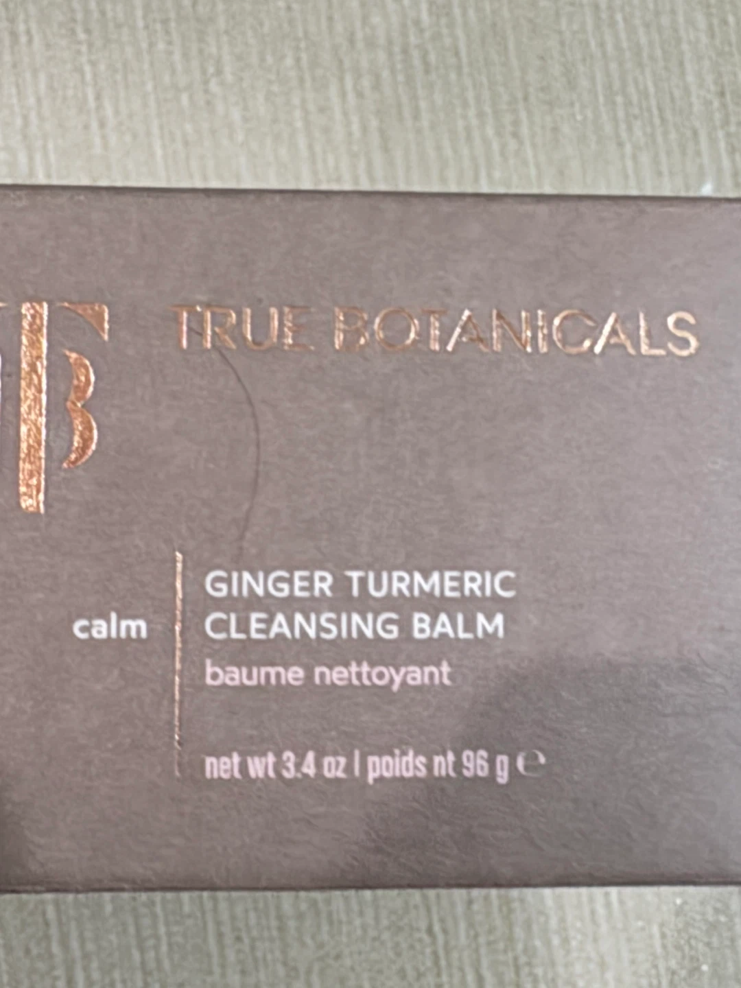 True Botanicals Ginger Turmeric Cleansing Balm