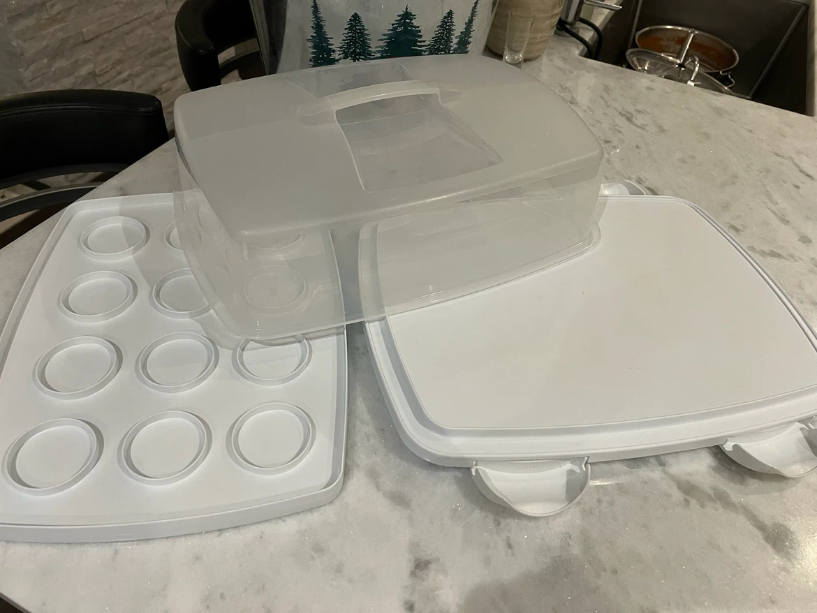 Cupcake & Cake Carrier with Lid and Insert - photo 2