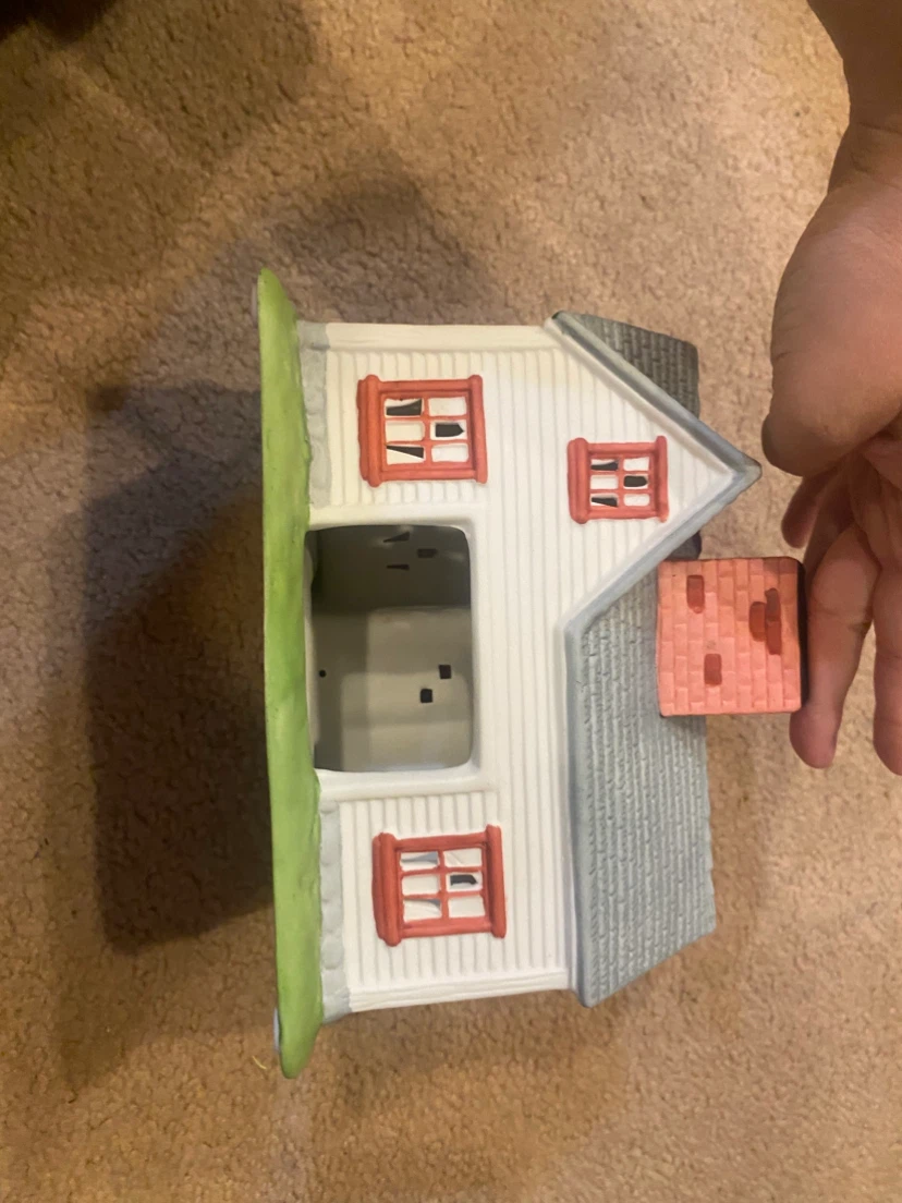 Farmhouse Ceramic House with Chicken and Egg Sign - photo 4