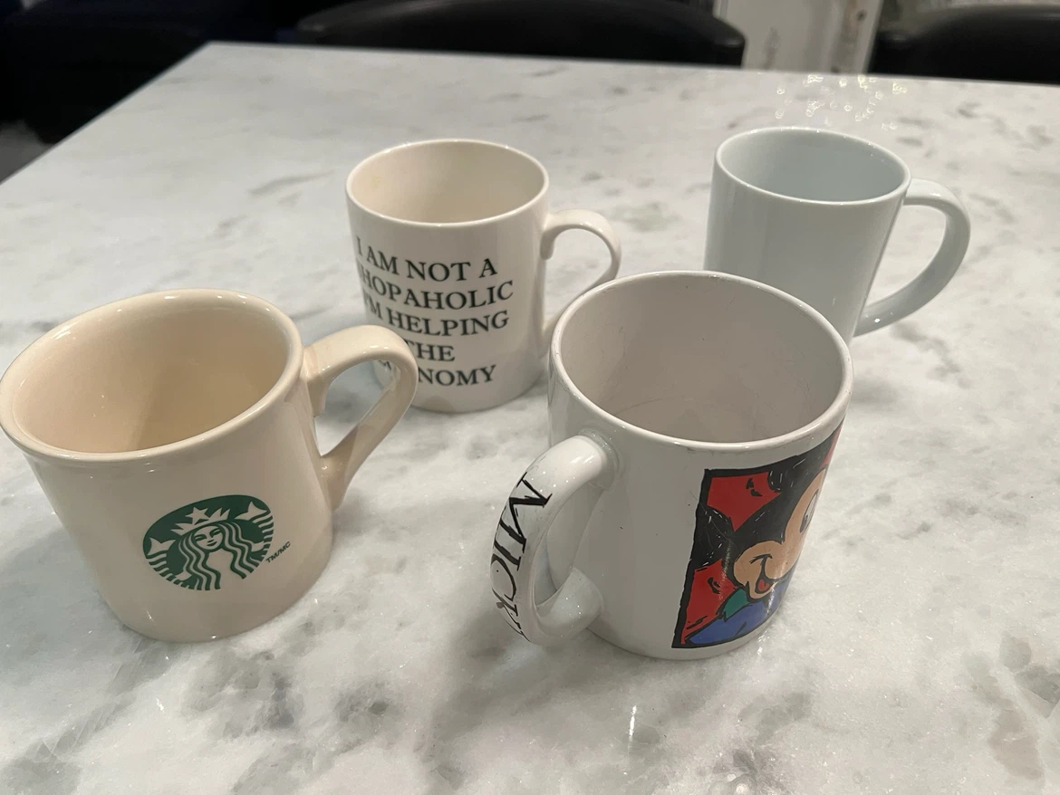 Set of 4 Mugs - Starbucks, Mickey, and more - photo 2