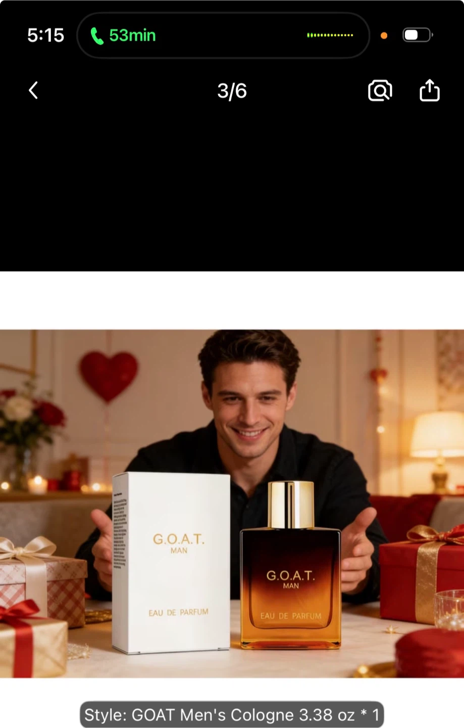 G.O.A.T. Man Eau de Parfum for Men 3.38 oz - photo 2