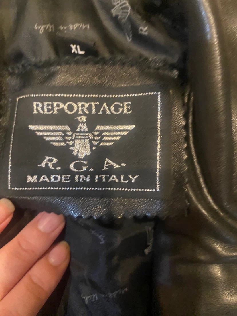 Reportage R.G.A. Made in Italy Leather Jacket XL - photo 3