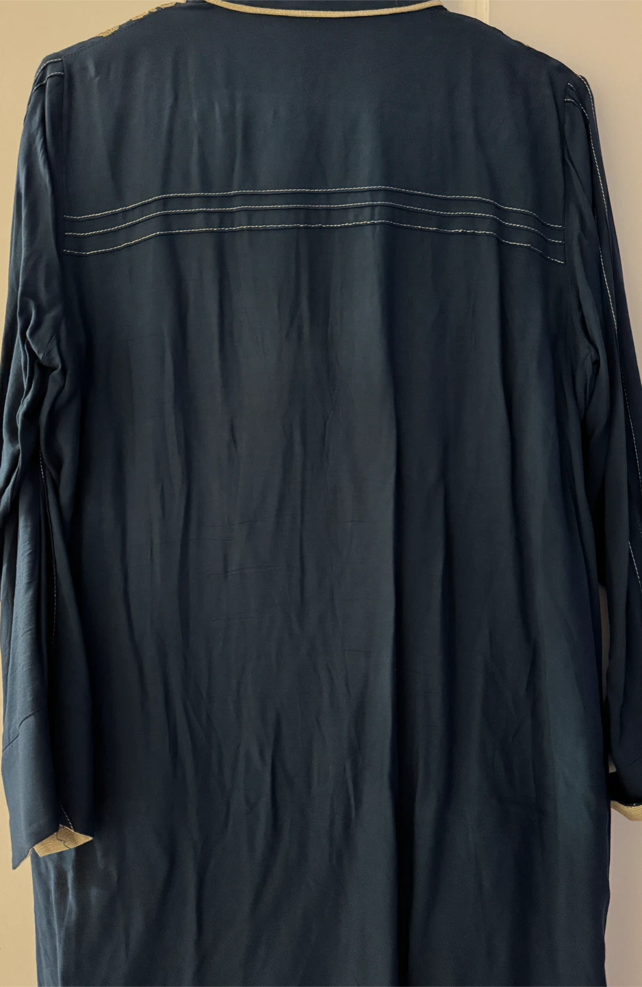 Limelight Navy Blue Embroidered Tunic Top - photo 2
