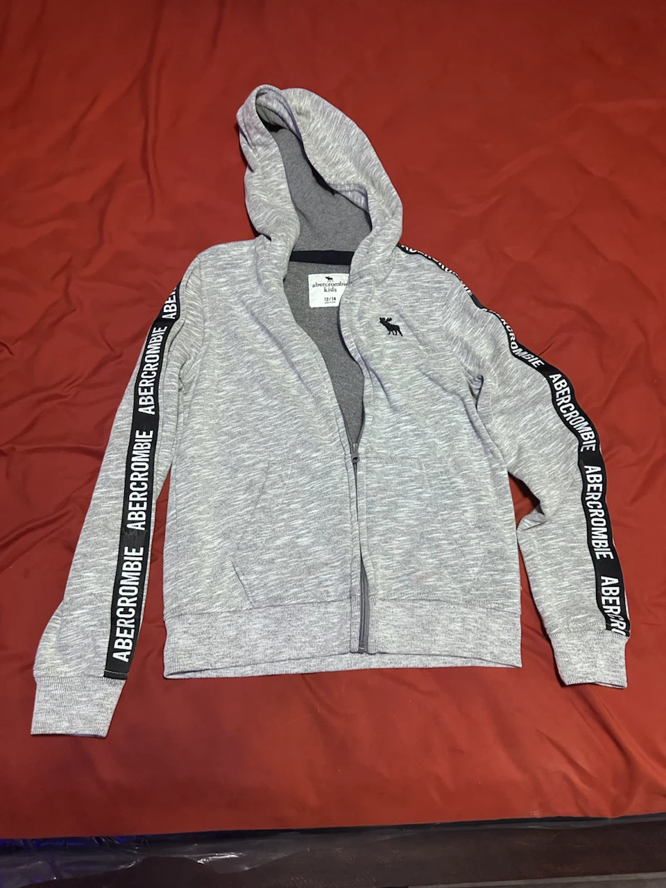 Abercrombie Kids Gray Zip-Up Hoodie
