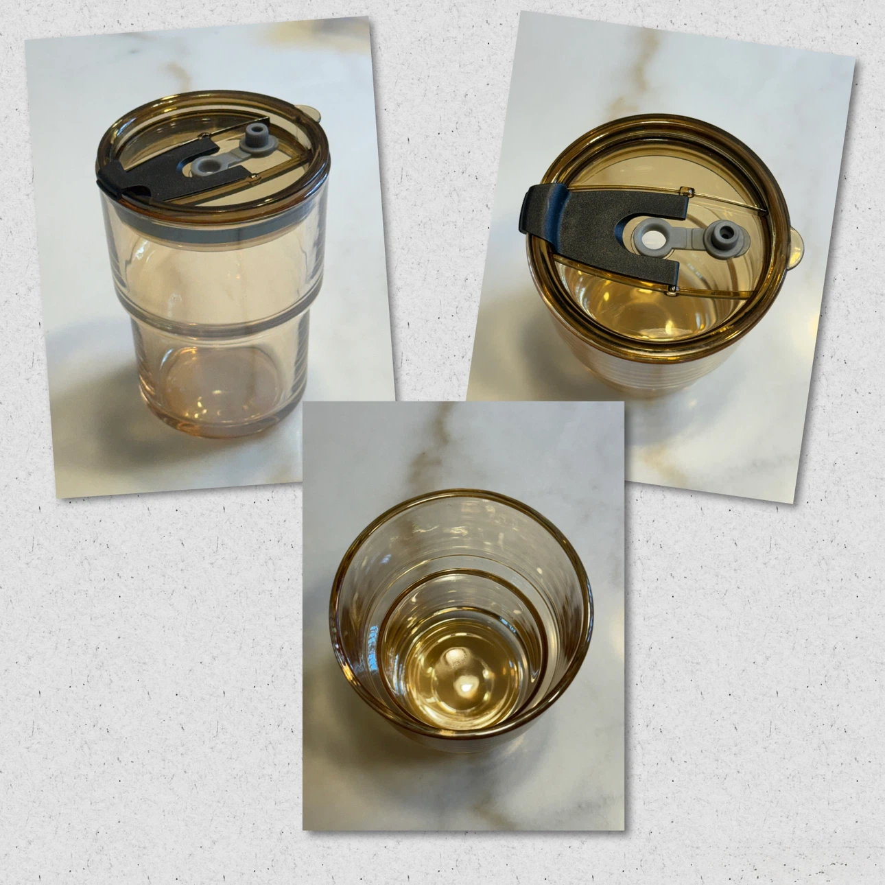 Brand new 13oz Glass Tumbler with Straw and Lid - photo 3