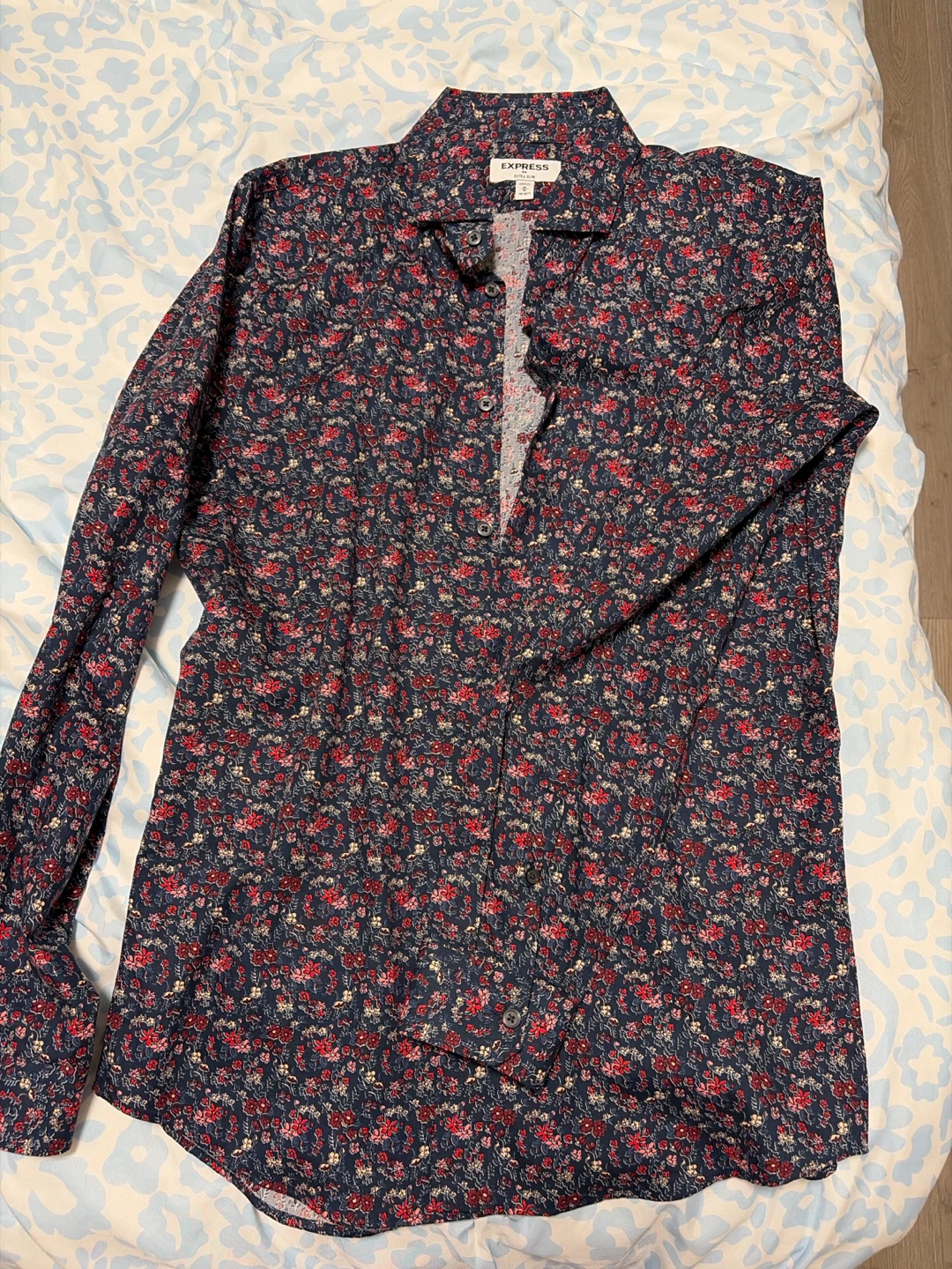 Express Floral Button-Up Shirt