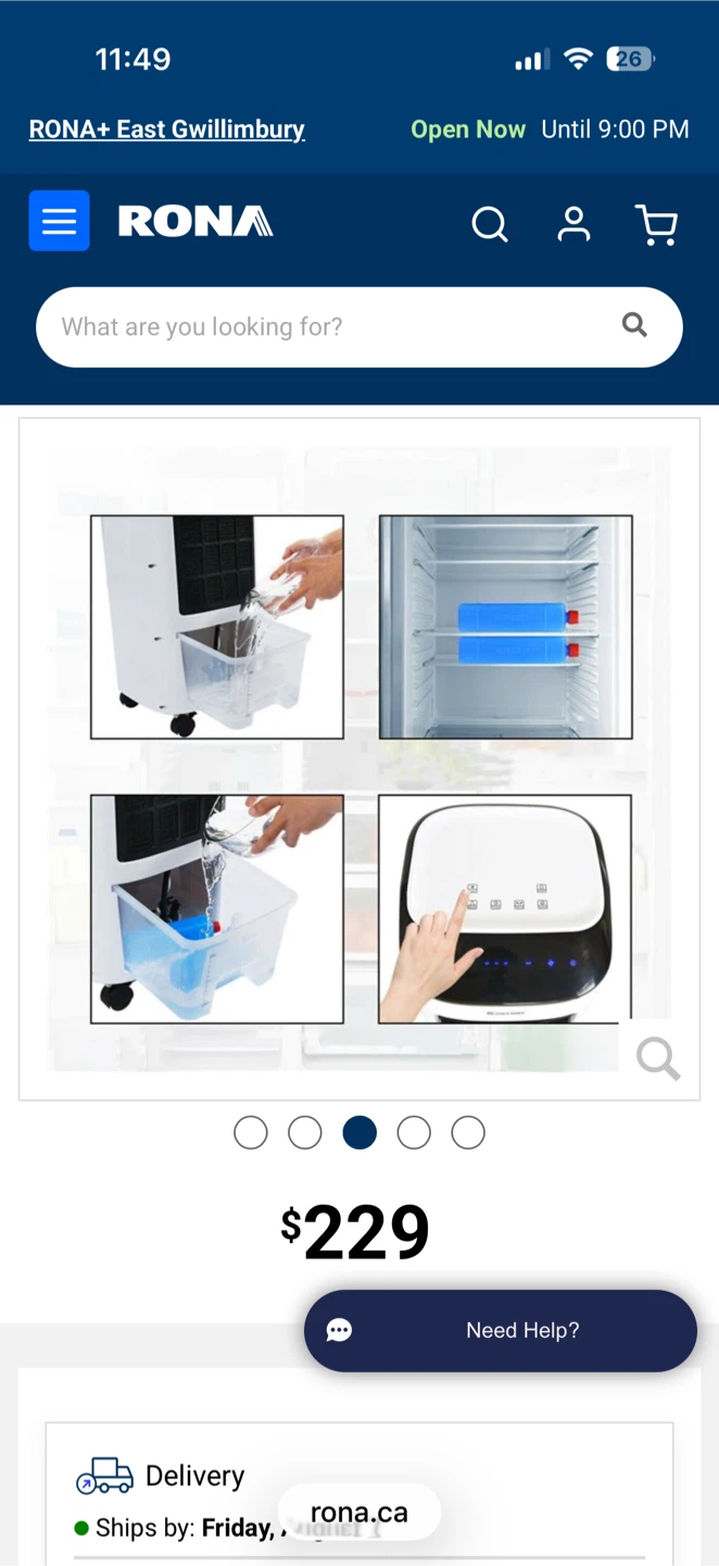 COSTWAY Evaporative Air Cooler with Fan & Humidifier - photo 4