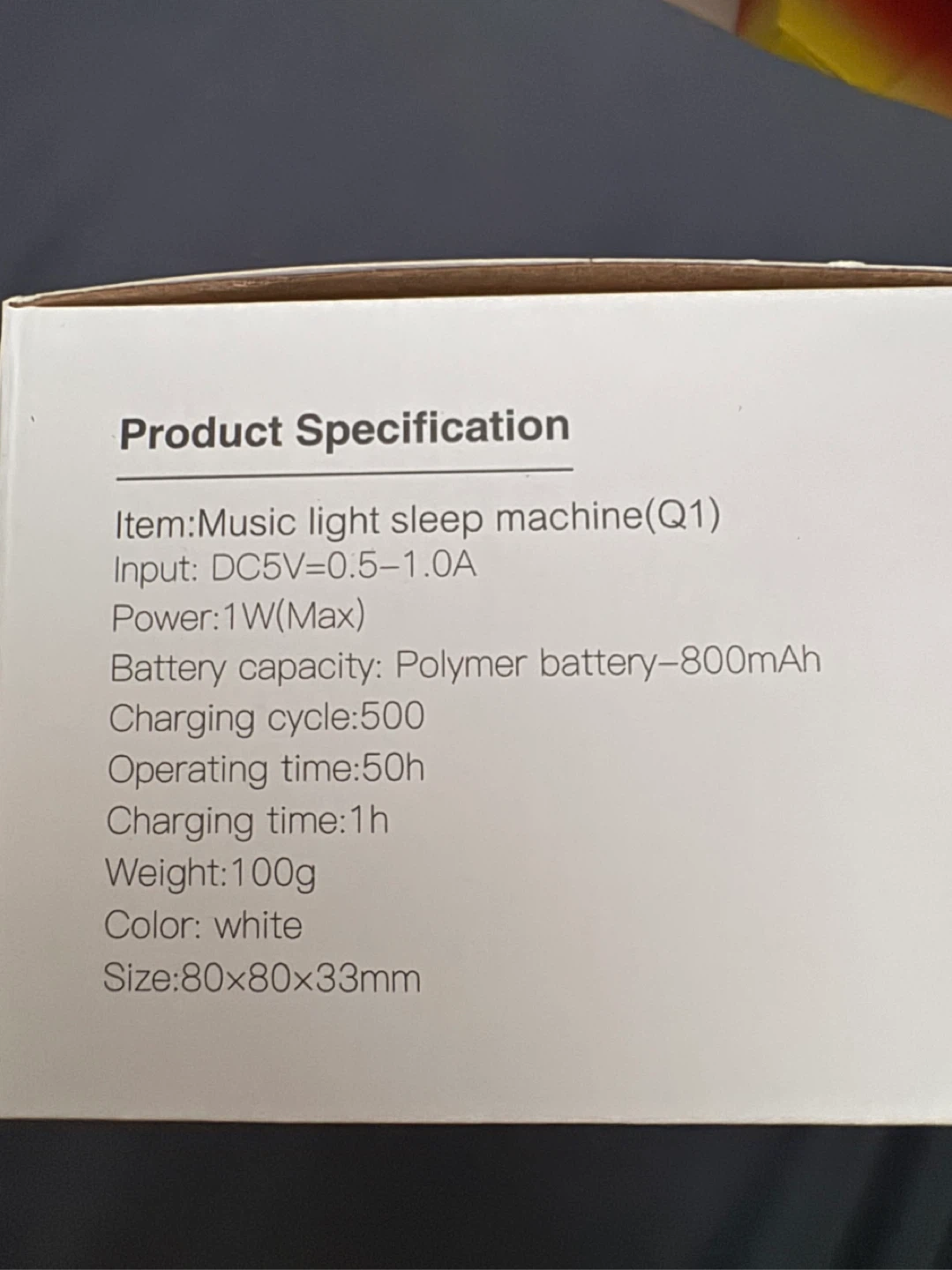 Music Light Sleep Machine White - photo 2