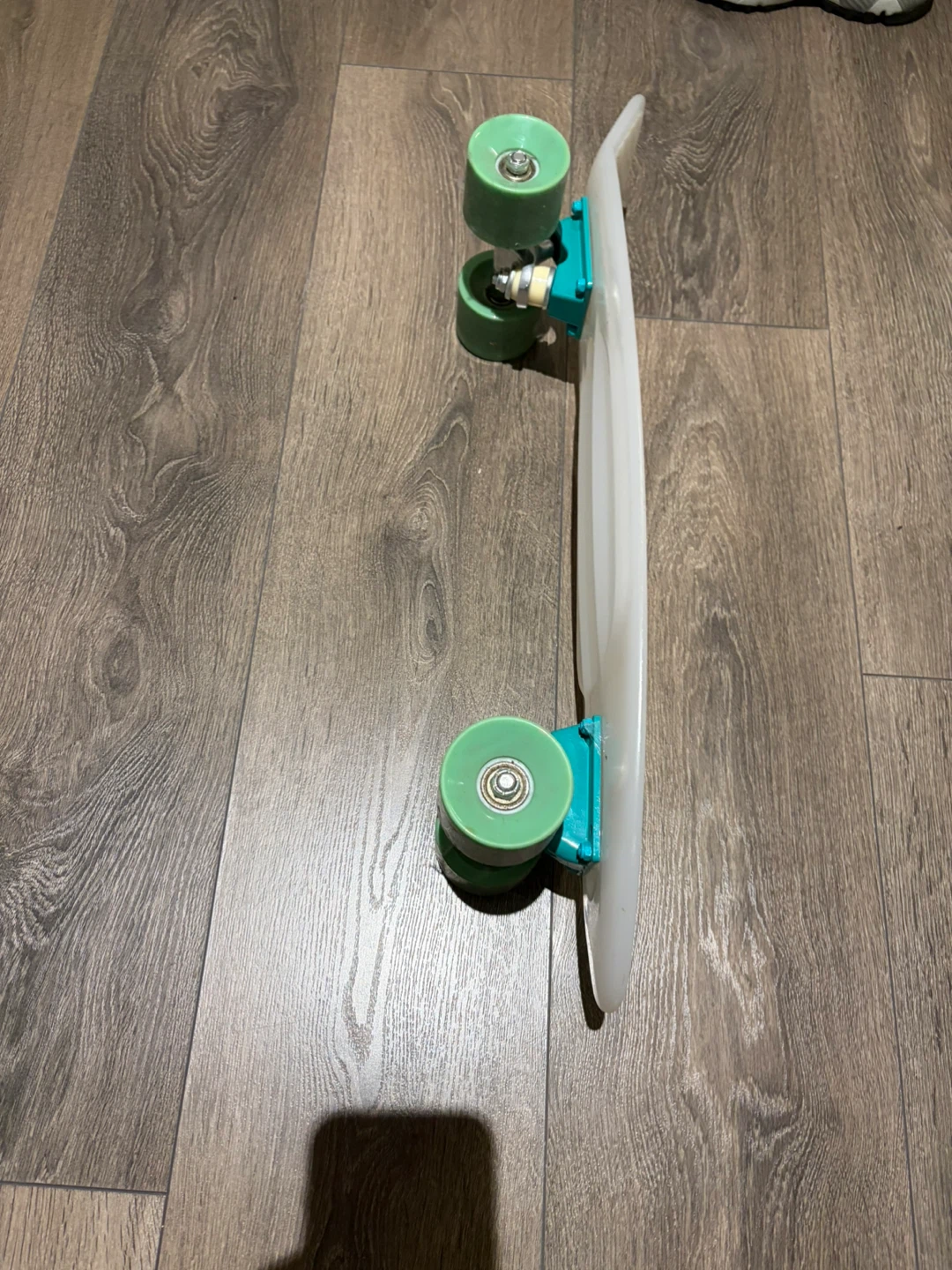 White & Turqoise Penny Board Skateboard - photo 2