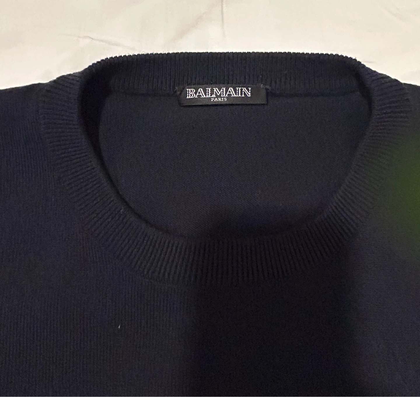 Balmain Paris Navy Crewneck Sweater Size L - photo 2